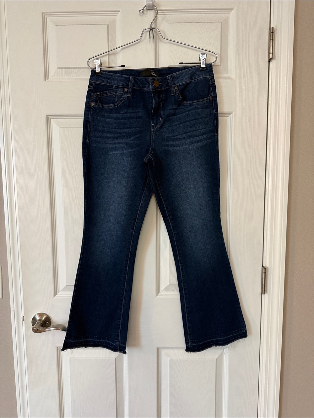 1822 Denim Dark Blue Flare Jeans